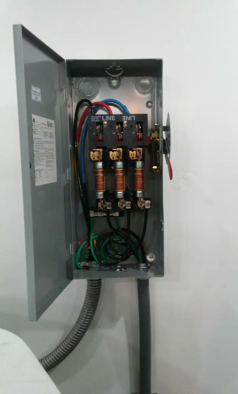 Three-phase disconnect switch installed for Electrical Wiring & Rewiring in Mount Joy